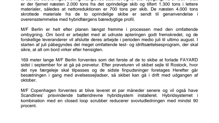 Scandlines’ nye skibe godt på vej