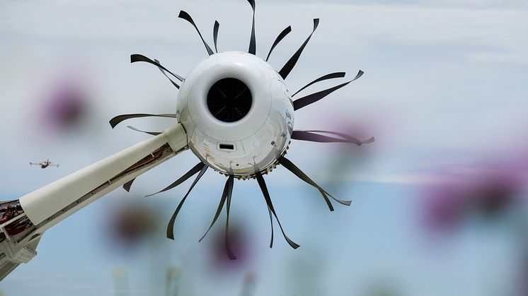 Projekten är ofta demonstratorer på en hög teknisk nivå. I GKN:s fall t ex i projekt kopplade till Safrans Open Rotor. Bild: SAFRAN Aircraft Engines.
