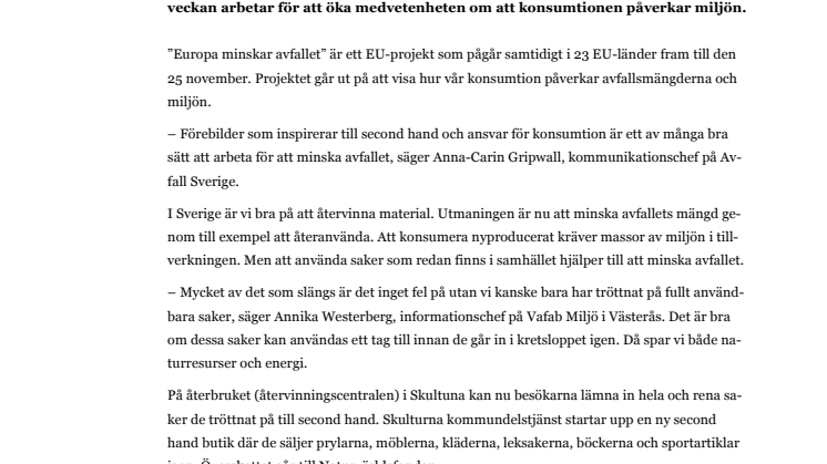 Loreens ”Simplicity" och lånade kläder ska inspirera till second hand