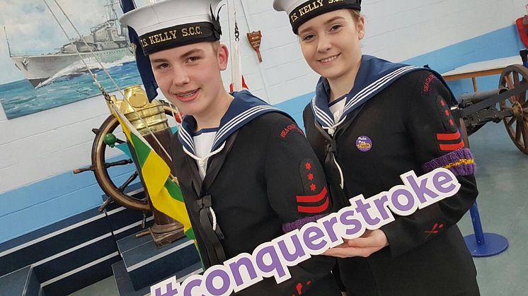 ​Sea Cadets of HMS Kelly Make May Purple to support the Stroke Association