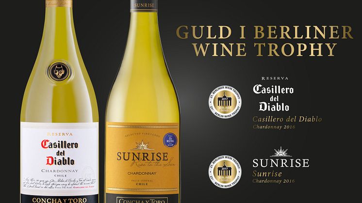 Guld till Sunrise och Casillero del Diablo i Berliner Wine Trophy