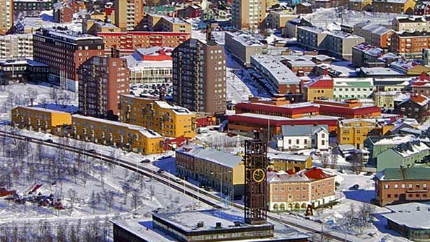 Kiruna stadshus innan stadsomvandlingen