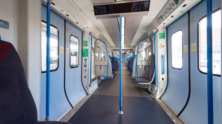 New Moorgate 717 train - saloon