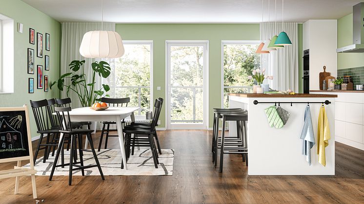 Bjelin's rigid core flooring. 
