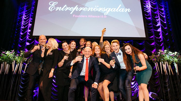 Entreprenörsgalan 2016 Fotograf: David Thunander