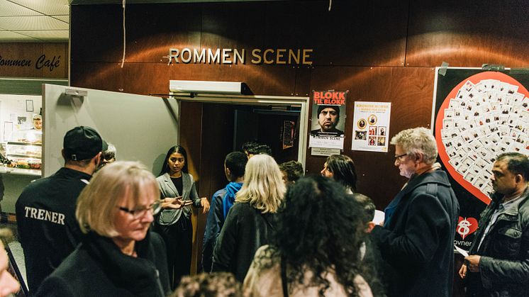 Frå opninga på Rommen Scene