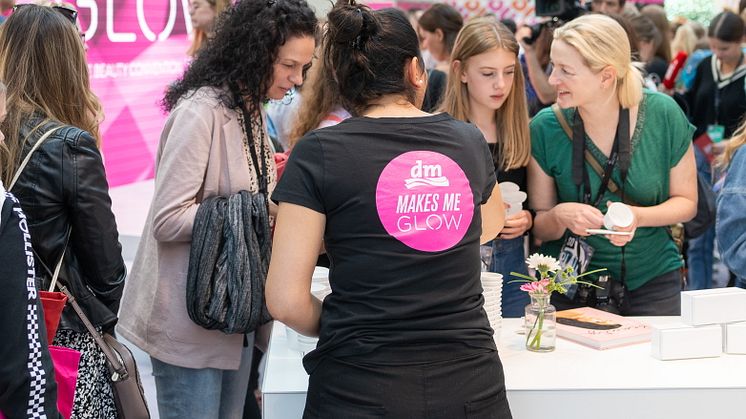 Die angesagtesten Beauty-Highlights, Newcomer- und Love-Brands auf der Glow by dm 2019 in Berlin © Foto dm/J. Konrad Schmidt