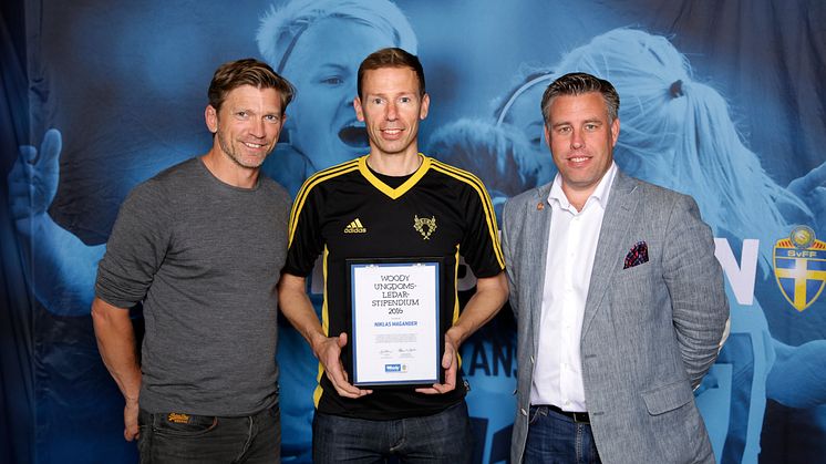 Niklas Magander, Essinge IK. Här tillsammans med Jesper Blomqvist och Mikael Tykesson.