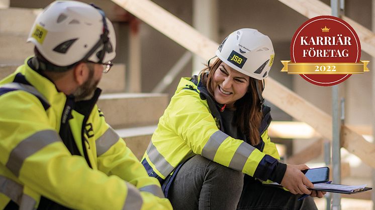 Varje år listar Karriärföretagen de 100 mest attraktiva arbetsgivarna i Sverige för unga talanger att göra karriär på. JSB är utsedd till en av årets karriärföretag för 2022.