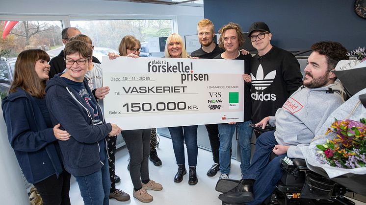 Vaskeriet modtager 150.000kr