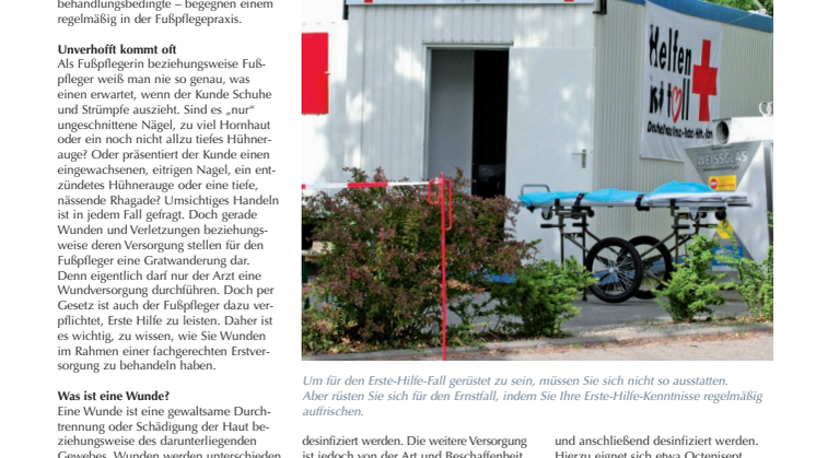Gewusst wie: Wundversorgung & Erste Hilfe