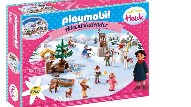 Adventskalender „Heidis Winterwelt“ von PLAYMOBIL (70260)Winterwelt_Box links