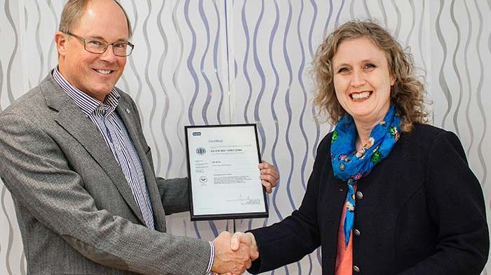 VA SYD, miljöcertifierat enligt ISO 14 001