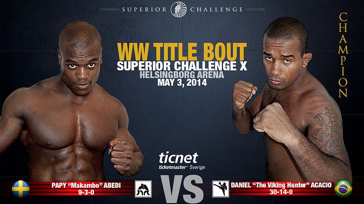 Ännu en titelmatch till Superior Challenge X Helsingborg