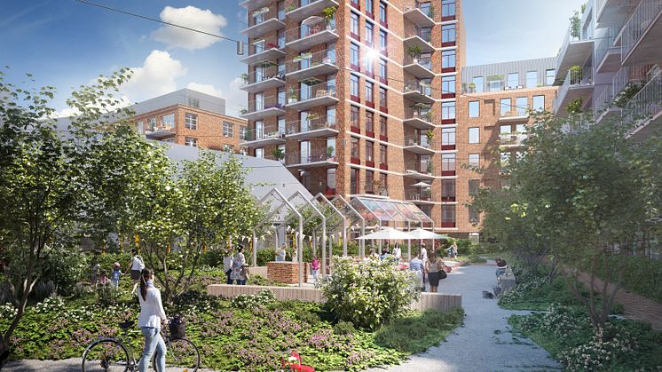 Innergård i Fabriksparken