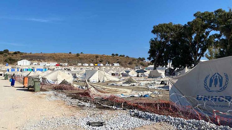 Das Behelfslager Kara Tepe wurde nach dem Brand in Camp Moria neu errichtet. (Quelle: Solingen hilft e.V. )