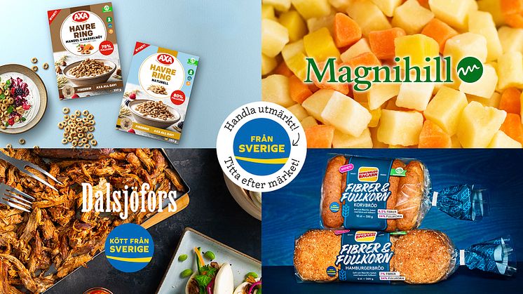 Under Från Sverige-veckorna samarbetar livsmedelsbranschen för att lyfta Från Sverige-märkta produkter. Här berättar de fyra företagen Korvbrödsbagarn, Magnihill, KLS Dalsjöfors och Lantmännen Cerealia om vad de gör under Från Sverige-veckorna 2023.