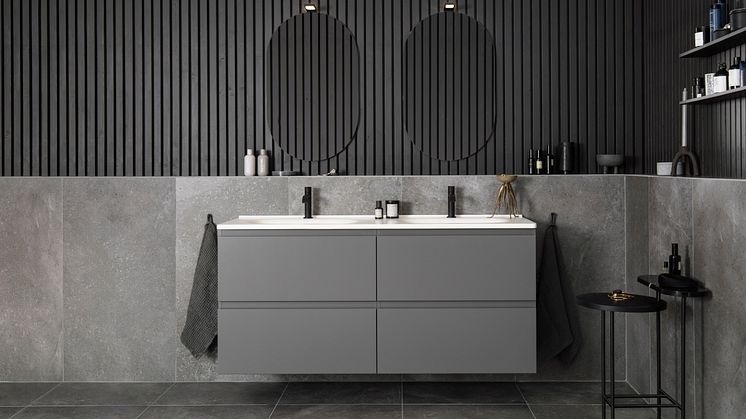 Vedum Badrum - Flow 1500 antracitgrå