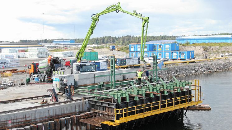 Informationsträff om unik teknisk lösning vid bygget av Gävle Hamns containerterminal