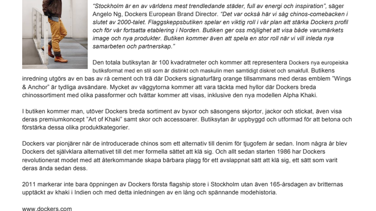 Dockers öppnar flagship store i Stockholm