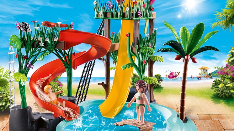 Aqua Park mit Rutschen (70609) von PLAYMOBIL