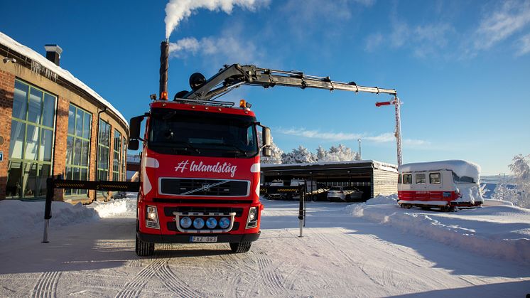 Ny kranbil, Inlandståg