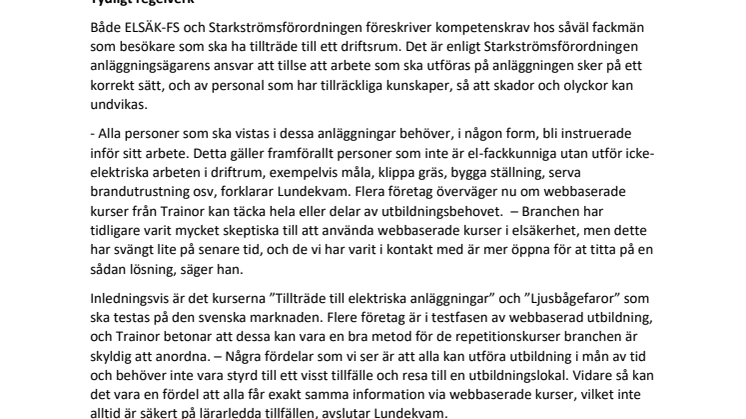 Vil overbevise svensk energibransje om e-læring