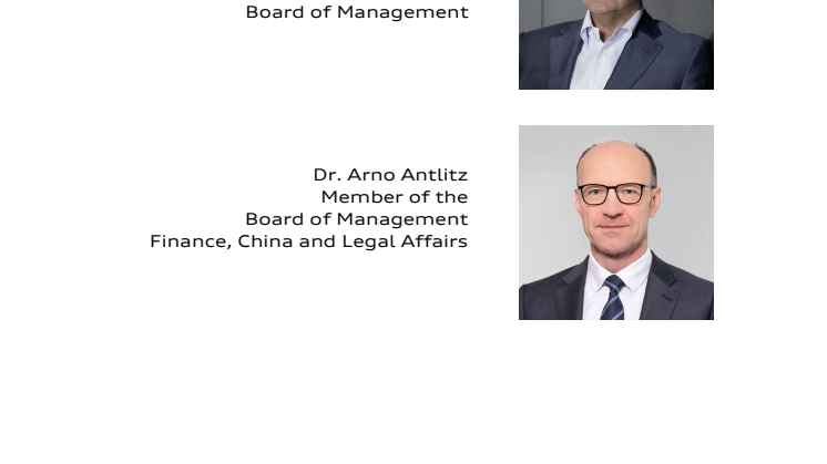 Statement on the AUDI AG Annual Results 2019 
