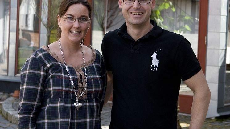 Therese och Anders Nilsson, ägare Åhus Gästgivaregård