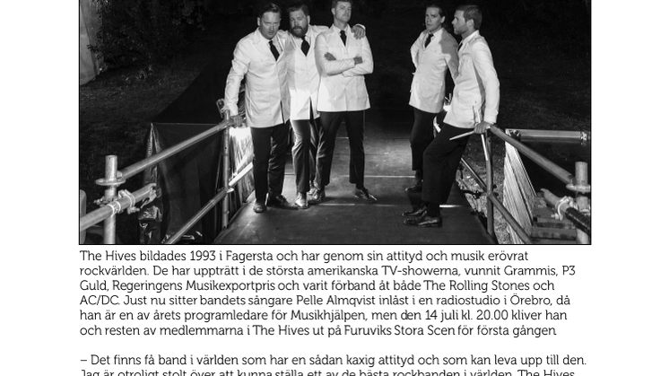 The Hives spelar på Furuvik i sommar