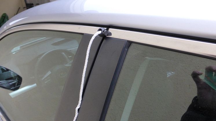 Zacky, lastsäck för bilen fästanordning utifrån 