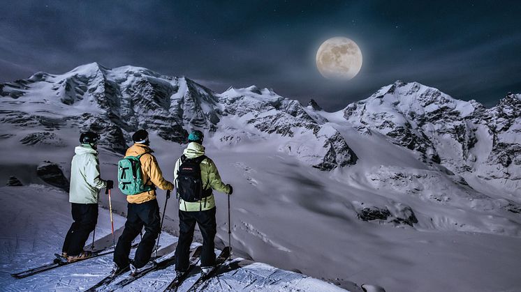 Vollmond-Skifahren auf der Diavolezza 