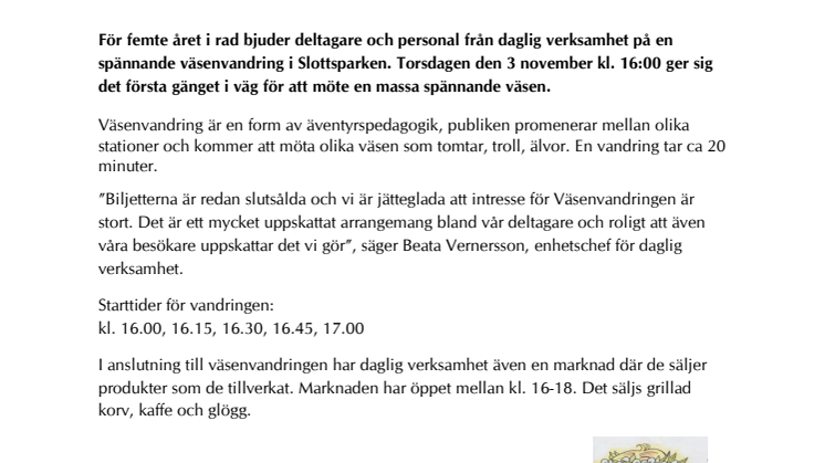 Spännande väsenvandring under Kulturkalaset