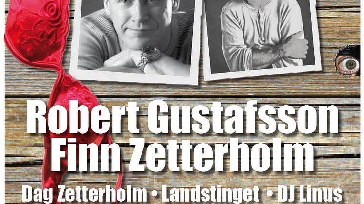 Snuskafton med Robert Gustafsson och Finn Zetterholm i Byxelkrok den 16/7