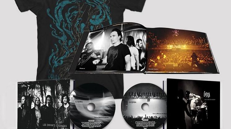 Gojira slipper live CD/DVD og fotobok
