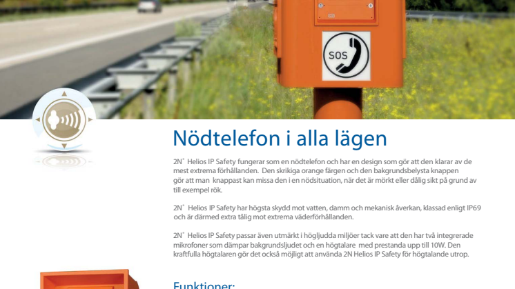  Porttelefoner från Gate Security - 2N Helios IP Safety