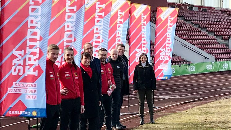 Karlstad laddar inför Friidrotts-SM 2019.