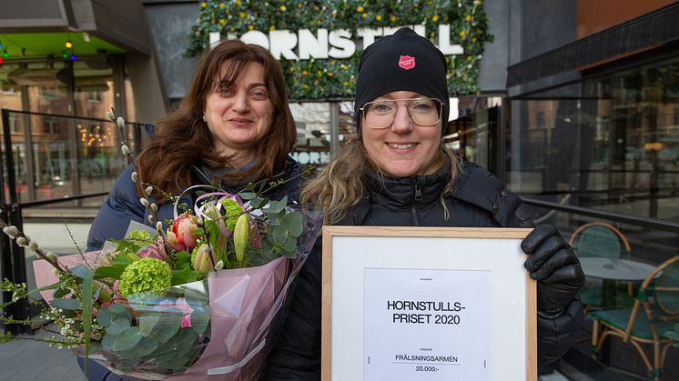 FRÄLSNINGSARMÉN VINNER HORNSTULLSPRISET 2020 