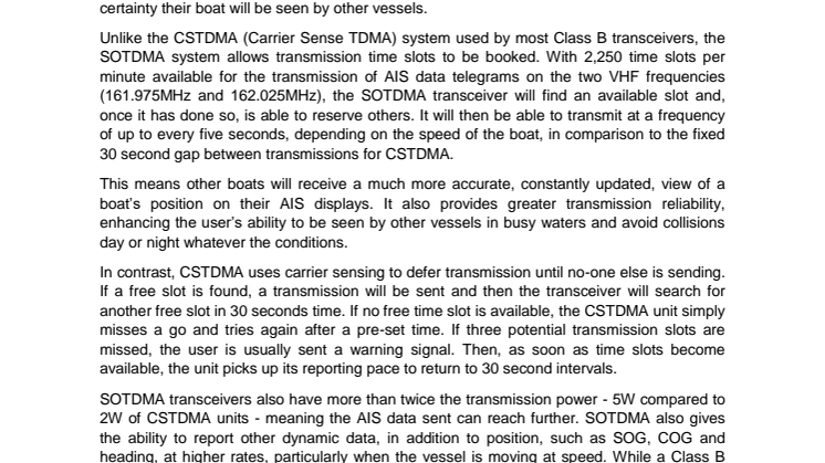 Ocean Signal Notes for Editors - SOTDMA