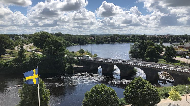 Ätran och Tullbron. Slow TV från Falkenberg . 
