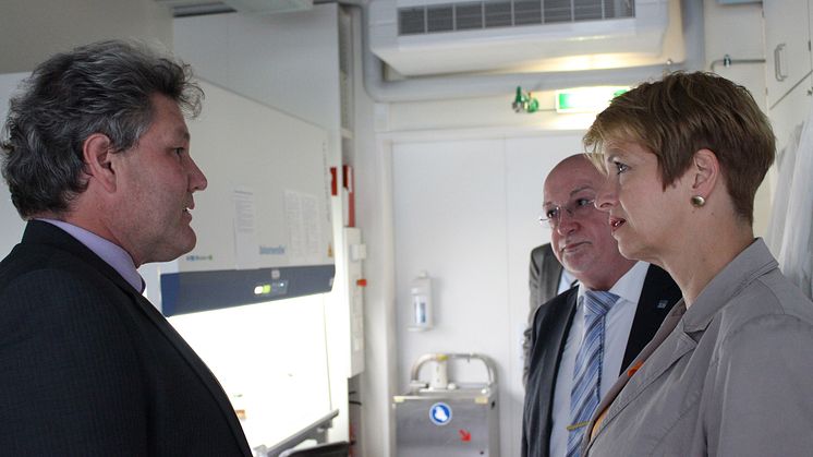 Brandenburgs Wissenschaftsministerin Dr. Martina Münch am 6. Juli 2016 zu Arbeitsbesuch an der Technischen Hochschule Wildau