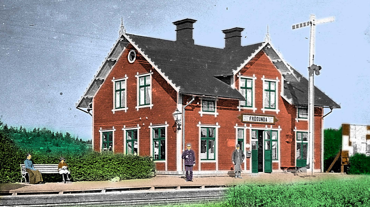 Frösunda station. Foto: Foto: Zackeus Carlsson, Vallentuna bildarkiv.