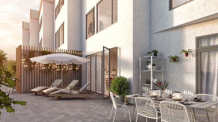 12 bostadsrätter i skånska Pålsjö har fått nya ägare. Inflyttning sker i början av 2020.