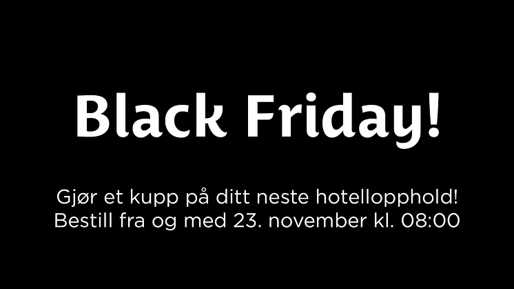 Black Friday på Best Western Hotels & Resorts