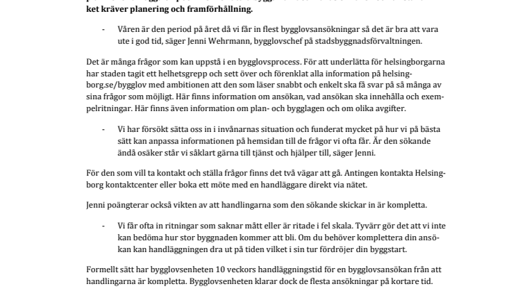 Hög tid att söka bygglov för sommarens projekt