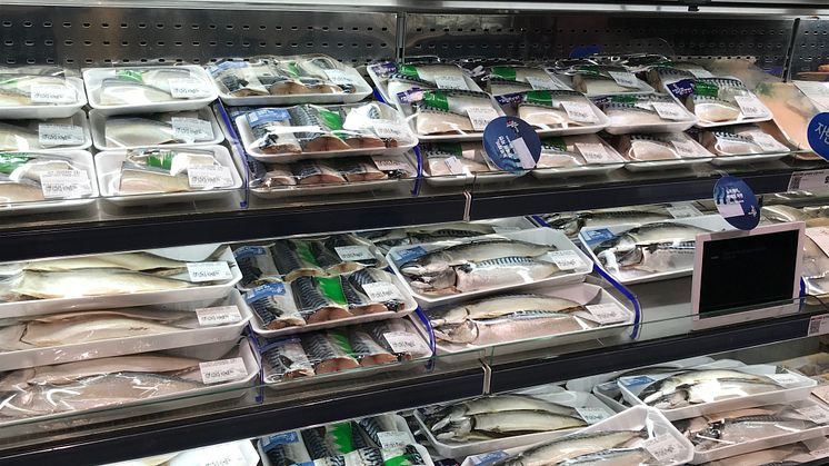 Makrell merket med "Seafood from Norway"