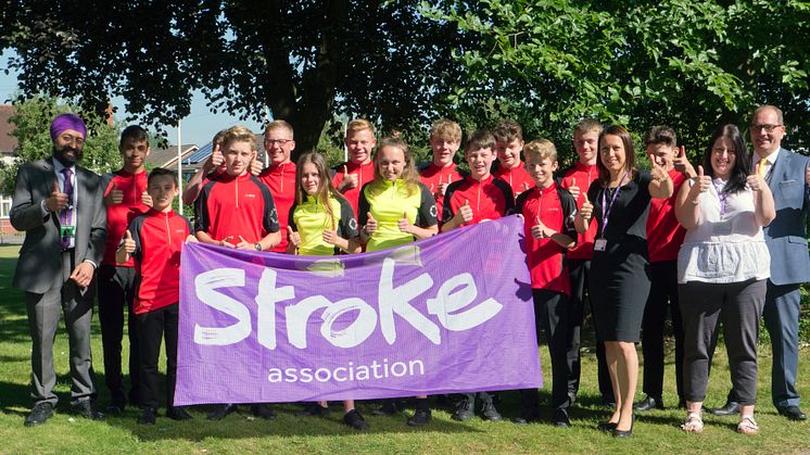 ​Local pupils take on cycling challenge for stroke charity