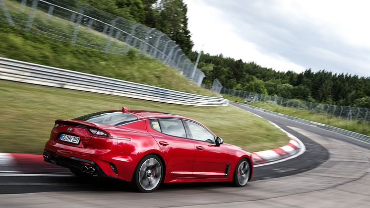 KIA Stinger testing at Nurburgring