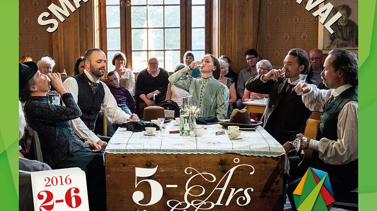 ​Smålands Kulturfestival firar 5-årsjubileum - Biljettsläpp 1 september.