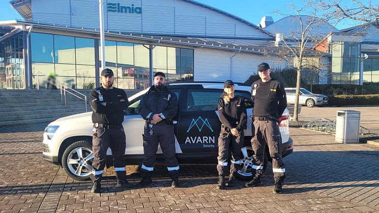 Nu är Avarn Securitys väktare på plats i uppdraget åt Elmia.